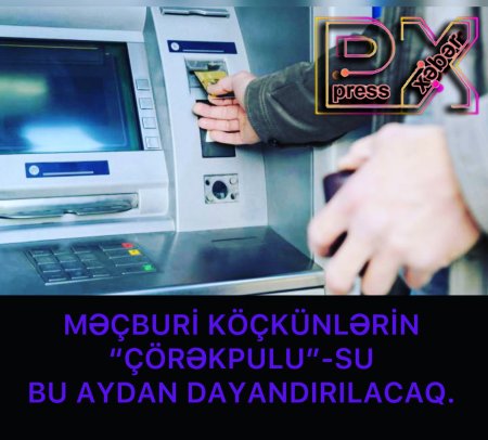 MƏCBURİ KÖÇKÜNLƏRİN “ÇÖRƏKPULU”-SU DAYANDIRILIR.