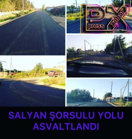 SALYAN ŞORSULU YOLU ASVALTLANDI