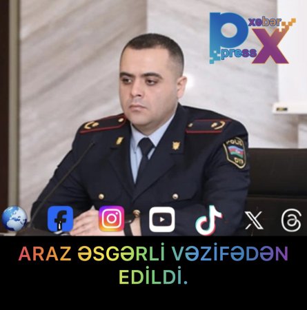 ARAZ ƏSGƏRLİ VƏZİFƏSİNDƏN AZAD EDİLDİ