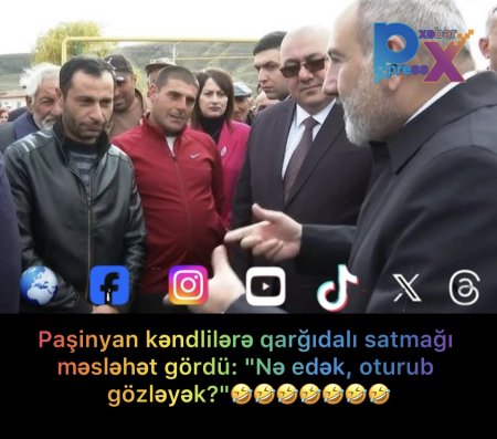 😱😱 Paşinyan kəndlilərə qarğıdalı satmağı məsləhət gördü: "Nə edək, oturub gözləyək?"