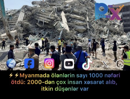 Myanmada ölənlərin sayı......