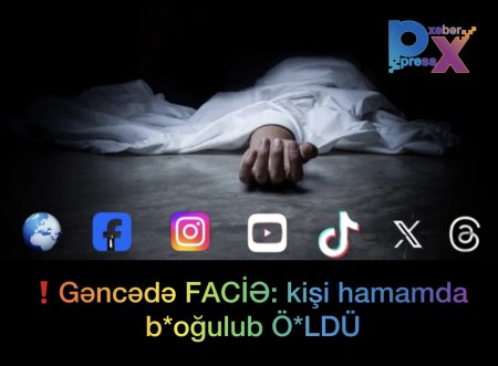 Gəncədə faciə:Kişi hamamda boğuldu