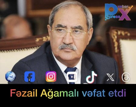 Sabiq millət vəkili Fəzail Ağamalı v*əfat edib. Pressxebertv Az xəbər verir ki, o bu dəqiqələrdə Türkiyədə v*əfat edib.  Fəzail Ağamalının qızı millət vəkili Günay Ağamalı faktı təsdiq edib. Qeyd edək ki, Fəzail Ağamalı 35 il Ana Vətən Partiyasına sə
