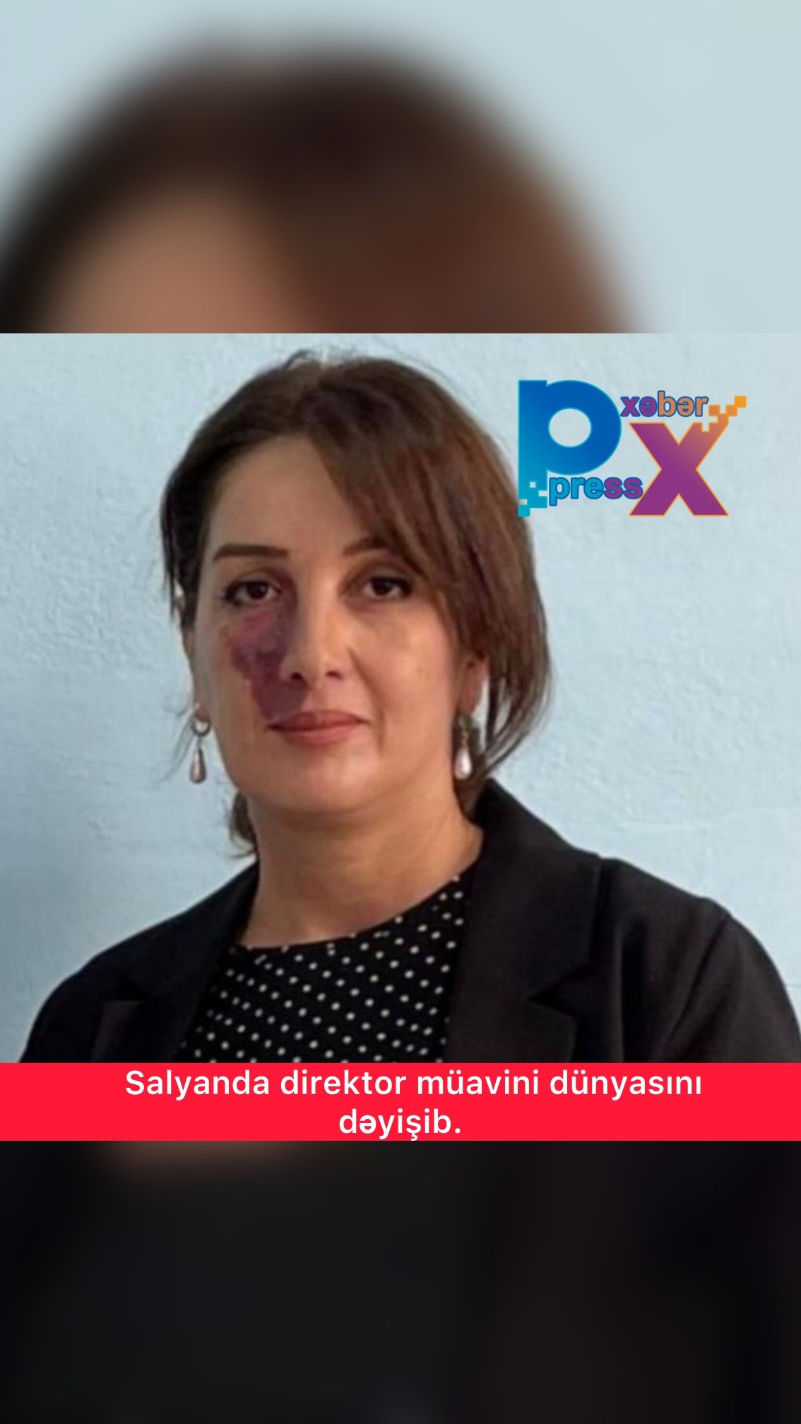 Salyanda direktor müavini dünyasını dəyişib.
